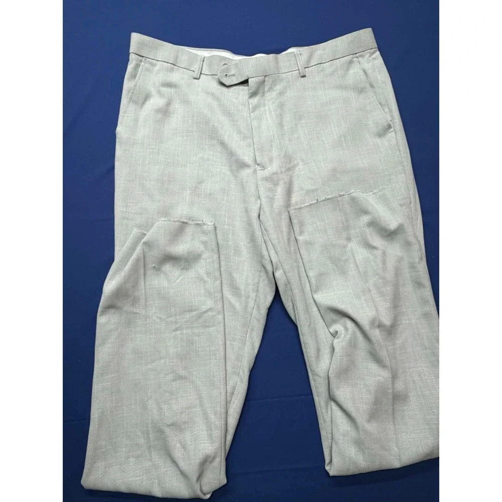 Vintage NWT Falcone Suit‎ Dress Pants Model BUD 2PC Gray Size 44R W38
